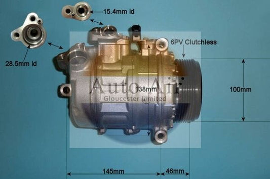 AUTO AIR 14-0035 Air Compressor A/C Air Con Air Conditioning Fits BMW 3 Series