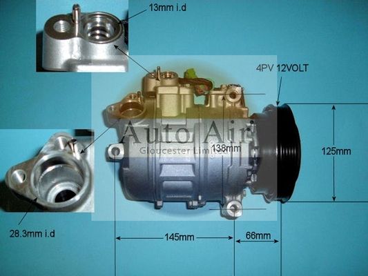 AUTO AIR 14-9694 Air Compressor A/C Air Con Air Conditioning Fits Audi Skoda VW
