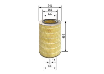 BOSCH 1457429975 Air Filter Fits DEUTZ-FAHR DEMAG ATLAS COPCO KOMATSU LAND ROVER