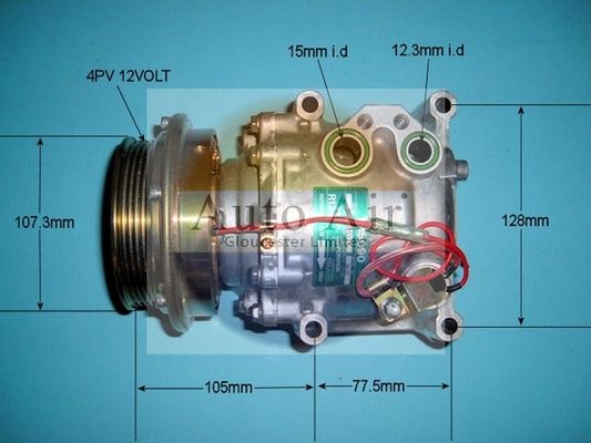 AUTO AIR 14-3035 Air Conditioning Compressor Fits Mitsubishi Space Wagon