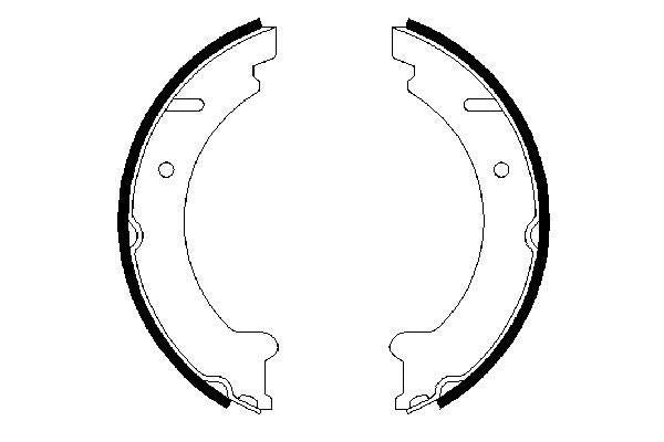 BOSCH 0986487548 Brake Shoe Set For Parking Brake Rear For Volvo 850 C70 S70 V70