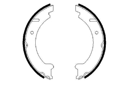 BOSCH 0986487548 Brake Shoe Set For Parking Brake Rear For Volvo 850 C70 S70 V70