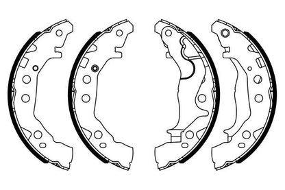 BOSCH 0986487953 Brake Shoe Set Rear Braking System Fits Suzuki Celerio