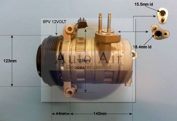 AUTO AIR 14-9746 Air Compressor A/C Air Conditioning Fits Audi Dodge Jeep