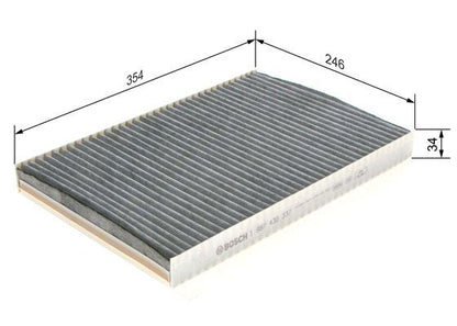 BOSCH 1987432337 Cabin Air Filter 365mm Fits Mercedes-Benz A-Class Vaneo