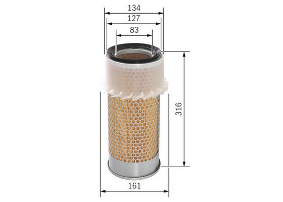 BOSCH 1457433674 Air Filter Fits LANCIA SAME JOHN DEERE ATLAS WEYHAUSEN KOMATSU