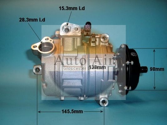 AUTO AIR 14-1263 Air Conditioning Compressor Fits VW Multivan Transporter