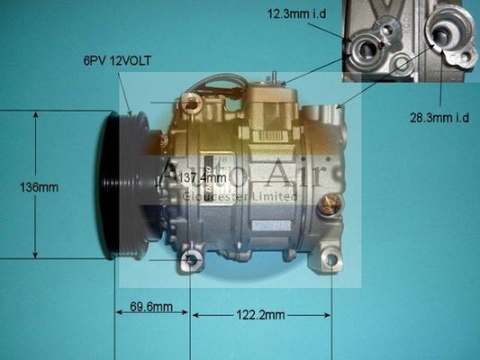 AUTO AIR 14-0331 Air Conditioning Compressor Fits Alfa Romeo 156 166 Fiat Marea