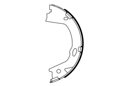 BOSCH 0986487948 Brake Shoe Set For Parking Brake Rear Braking Fits Kia Optima