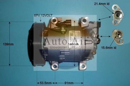 AUTO AIR 14-0002 Air Conditioning Compressor A/C Air Con Replacement For Nissan
