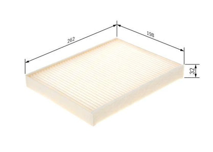 BOSCH 1987435120 Cabin Air Filter 262mm Length Particulate Fits BMW 5 Series