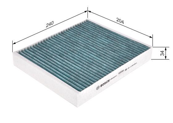 BOSCH 0986628512 Cabin Air Filter Fits Cadillac Chevrolet Opel Saab Vauxhall