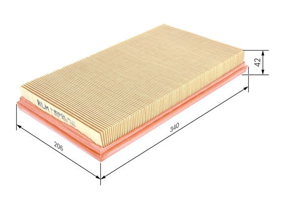 BOSCH 1457433740 Air Filter Fits Opel Speedster Vectra Vauxhall Vectra VX220