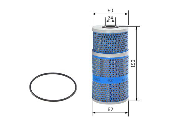 BOSCH 1457429265 Oil Filter 92mm Outer Ø Insert Fits Mercedes-Benz T2/L T2/LN1