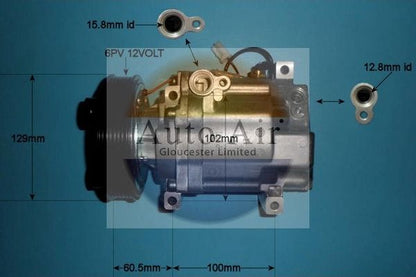 AUTO AIR 14-0080 Air Compressor A/C Air Con Air Conditioning Fits Mazda Mazda3