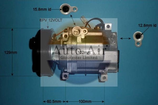 AUTO AIR 14-0080 Air Compressor A/C Air Con Air Conditioning Fits Mazda Mazda3