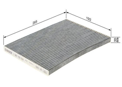 BOSCH 1987435554 Cabin Air Filter Fits Nissan Qashqai/Qashqai+2 X-Trail