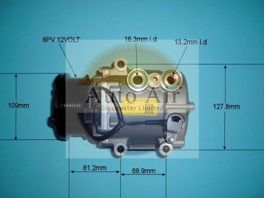 AUTO AIR 14-9719 Air Conditioning Compressor For Ford Fiesta Ka Ka Van Street Ka
