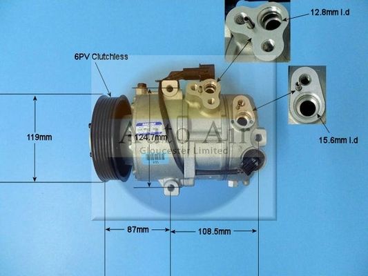 AUTO AIR 14-9777 Air Compressor A/C Air Con Air Conditioning Fits Hyundai i40