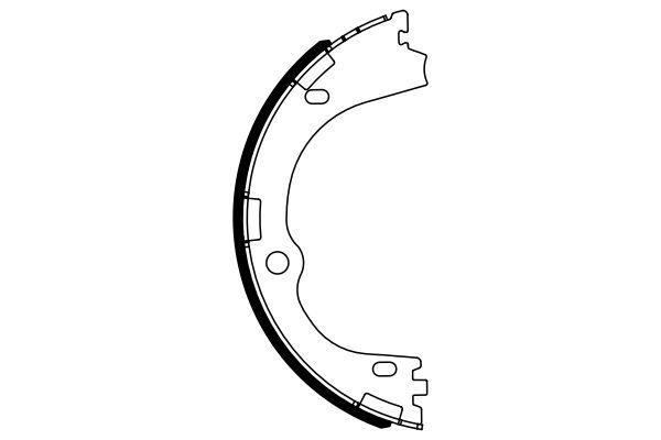 BOSCH 0986487965 Brake Shoe Set For Parking Brake Rear Fits Kia Sportage