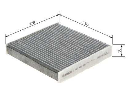 BOSCH 1987435526 Cabin Air Filter Fits Daihatsu Fiat Subaru Suzuki Toyota