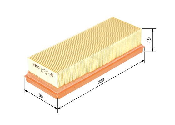 BOSCH 1457433255 Air Filter Fits Fiat Cinquecento Panda Punto Seicento / 600