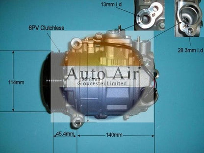 Auto Air 14-6256 A/C Air Con Compressor Air Conditioning Fits Mercedes-Benz