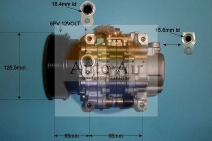 AUTO AIR 14-1171 Air Conditioning Compressor Fits Fiat Bravo Coupe Marea