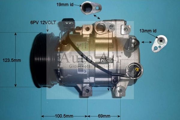 AUTO AIR 14-2060 Air Conditioning Compressor Fits Hyundai ix35 Kia Sportage