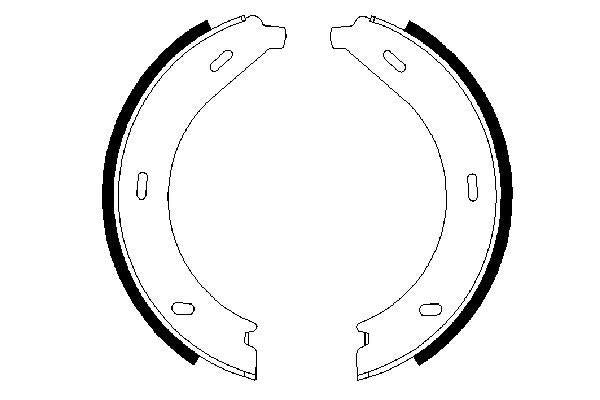 BOSCH 0986487605 Brake Shoe Set For Parking Brake Rear With Accessories For Vito