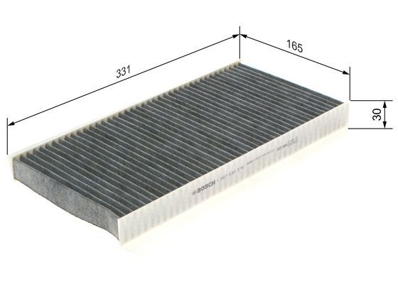 BOSCH 1987432376 Cabin Air Filter Fits Cadillac Fiat Opel Saab Vauxhall