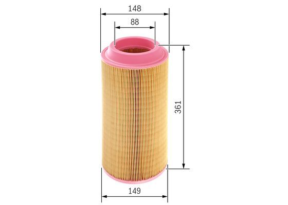BOSCH 1457433558 Air Filter Fits BOBCAT AMMANN SANDVIK GEHL DOOSAN ARMATRAC