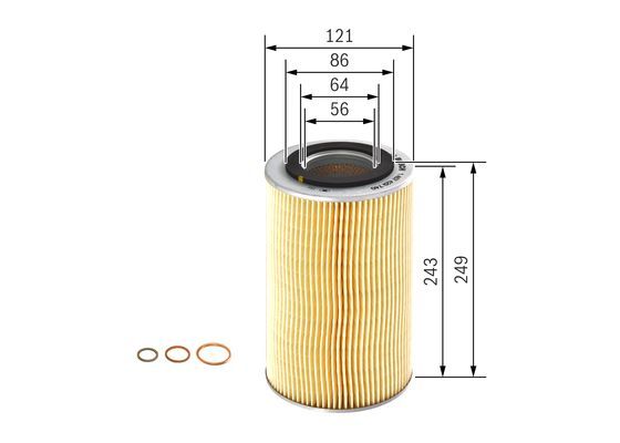 BOSCH 1457429740 Oil Filter Fits LIEBHERR RENAULT TRUCKS CLAAS DEMAG SETRA TEMSA