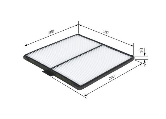 BOSCH 1987432171 Cabin Air Filter Fits Chevrolet Matiz Spark Daewoo Matiz