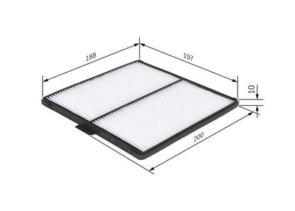 BOSCH 1987432171 Cabin Air Filter Fits Chevrolet Matiz Spark Daewoo Matiz