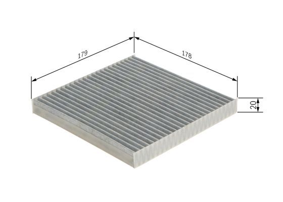 BOSCH 1987432566 Cabin Air Filter Fits Citroën C-Zero Mitsubishi i Peugeot Ion