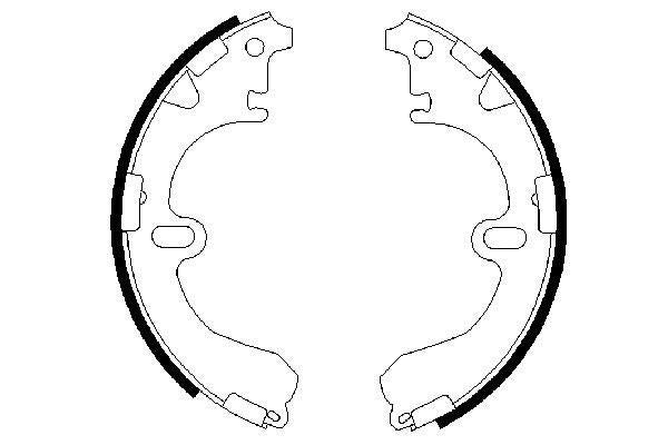 BOSCH 0986487422 Brake Shoe Set Rear 36mm Width Braking System For Nissan Toyota