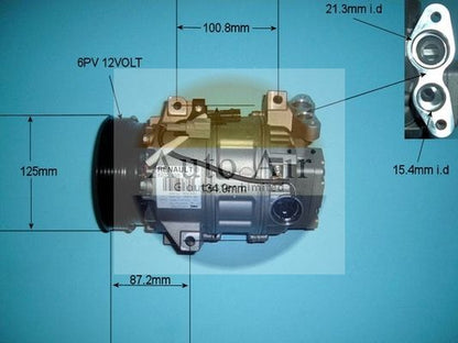 AUTO AIR 14-9733 Air Conditioning Compressor Fits Renault Fluence Laguna