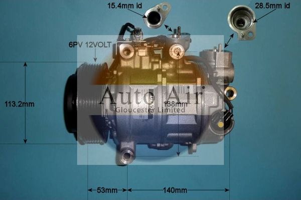 AUTO AIR 14-0190 Air Conditioning Compressor A/C Fits BMW 1 Series 3 Series