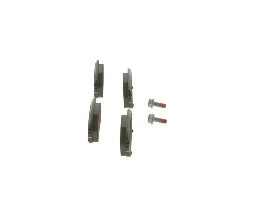 BOSCH 0986494723 Brake Pad Set Rear Low-Metallic 45.3mm Height Fits Renault
