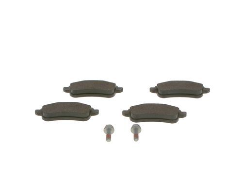 BOSCH 0986494723 Brake Pad Set Rear Low-Metallic 45.3mm Height Fits Renault