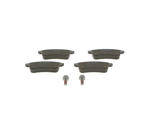 BOSCH 0986494723 Brake Pad Set Rear Low-Metallic 45.3mm Height Fits Renault