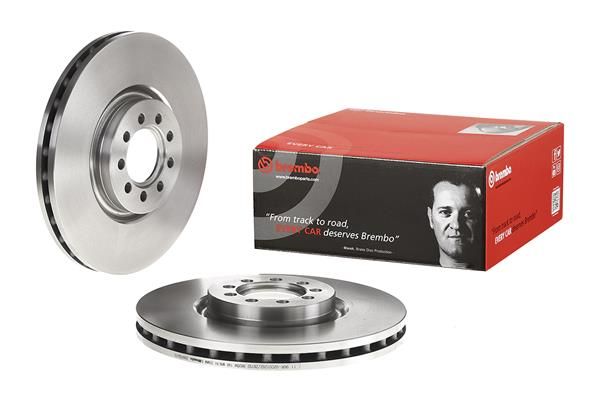 2x BREMBO 09.9760.10 Brake Disc Front Vented For Iveco Daily Daily Citys