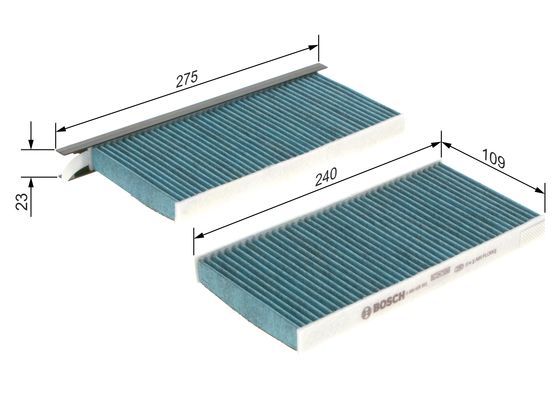 BOSCH 0986628553 Cabin Air Filter For Mercedes-Benz Nissan Opel Renault Vauxhall