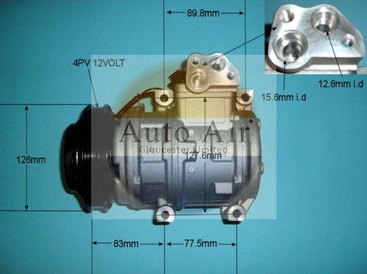 AUTO AIR 14-1448 Air Conditioning Compressor A/C Air Con Replacement 12V Voltage