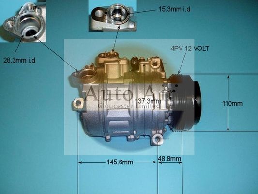 AUTO AIR 14-6466 Air Conditioning Compressor A/C Air Con Replacement For BMW X5