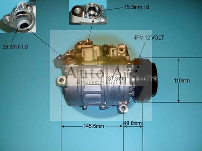 AUTO AIR 14-6466 Air Conditioning Compressor A/C Air Con Replacement For BMW X5