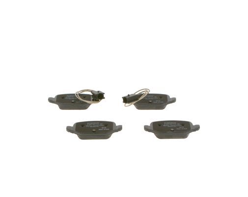 BOSCH 0986494779 Brake Pad Set Rear Low-Metallic With Anti-Squeak Plate For Fiat
