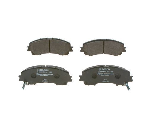 BOSCH 0986494821 Brake Pad Set Front Low-Metallic Fits Infiniti Nissan Renault