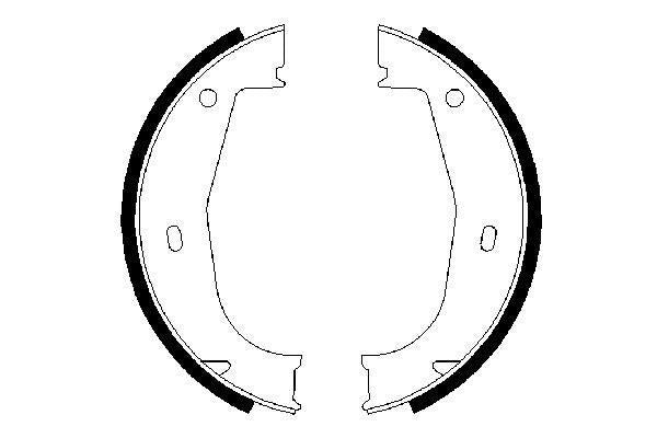 BOSCH 0986487520 Brake Shoe Set For Parking Brake Rear Fits BMW 3 Series Z1 Z3